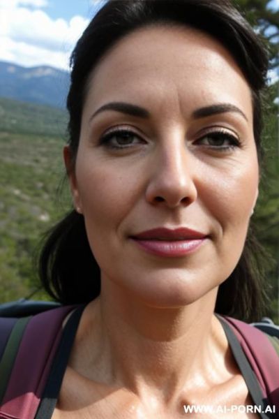 (suburban moms) (hiking) (close up) - ai-porn.ai on pornintellect.com