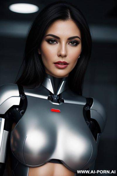 Rostro de mujer cuerpo robot sofistic - ai-porn.ai on pornintellect.com