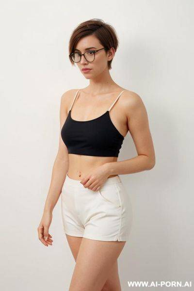 Round glasses, short hair - ai-porn.ai on pornintellect.com