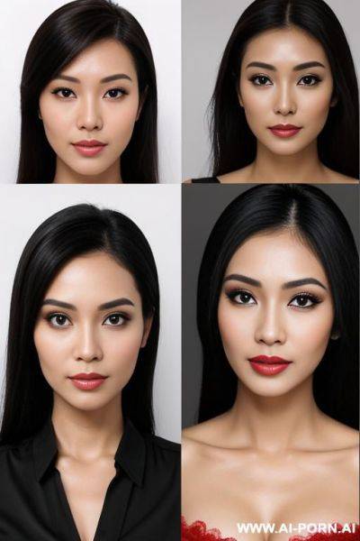 Indonesian women , in left : woman non make up, in right : woman with make up , ugly no make up, beauty when use make up , - ai-porn.ai - Indonesia on pornintellect.com