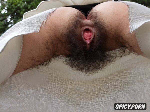 Perfect body, large pussy lips huge labia extreme hirsutism upskirt view from below looking up into very hairy pussy - spicy.porn - Russia on pornintellect.com