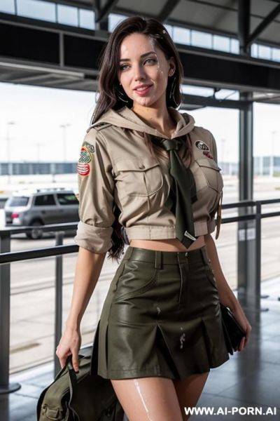 Naked at the airport - ai-porn.ai on pornintellect.com