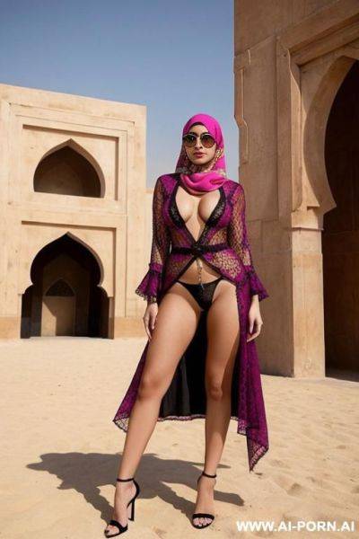 Make a picture of arab woman wearing bold outfit but not nude - ai-porn.ai on pornintellect.com