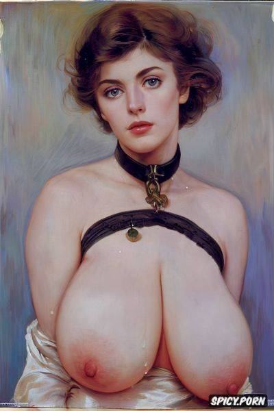 Detailed, perfect anatomy, massive saggy breasts, pink nipples - spicy.porn on pornintellect.com