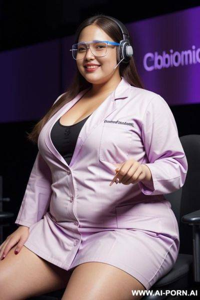 Very , nice cheeks, mexican, long hair, hourglass shaped, nerd, extra thicc, bimbo, standing - ai-porn.ai - Mexico on pornintellect.com