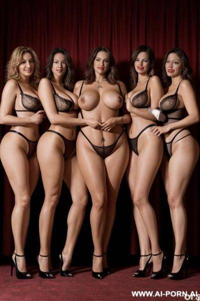 (multiple women), (full body view), (curvy bodies), (topless), - ai-porn.ai on pornintellect.com