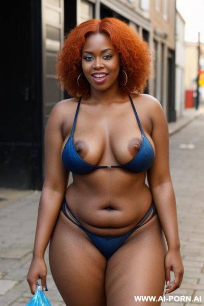 A very hot black woman is sucking a cock in the street - ai-porn.ai on pornintellect.com