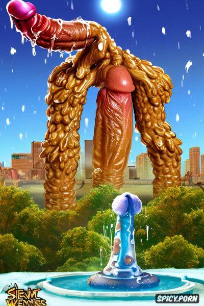 Snowstorm, cookie monster, penis fountain1 4, everything looks like a penis - spicy.porn on pornintellect.com