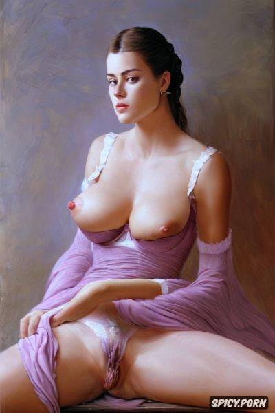 Shemale, flat chested, victorian gown, paul peter rubens oil painting - spicy.porn on pornintellect.com