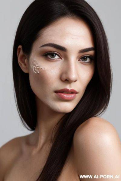 Many skin blemishes on face - ai-porn.ai on pornintellect.com