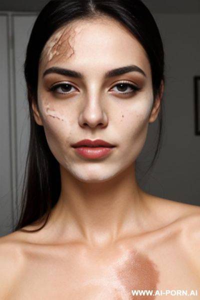 Many skin blotch on face - ai-porn.ai on pornintellect.com