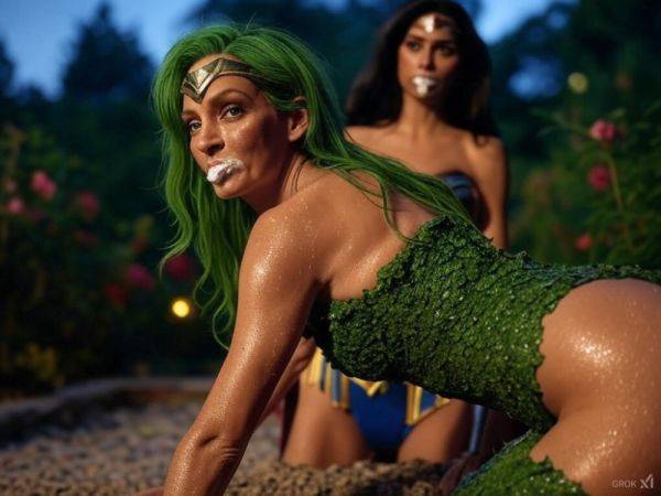 Uma vs Mia, Wonder Woman and Poison Ivy Ai lesbians - erome.com on pornintellect.com