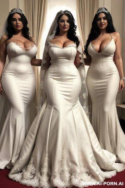 (full body view), (multiple women), (curvy bodies), (slutty dresses), - ai-porn.ai on pornintellect.com