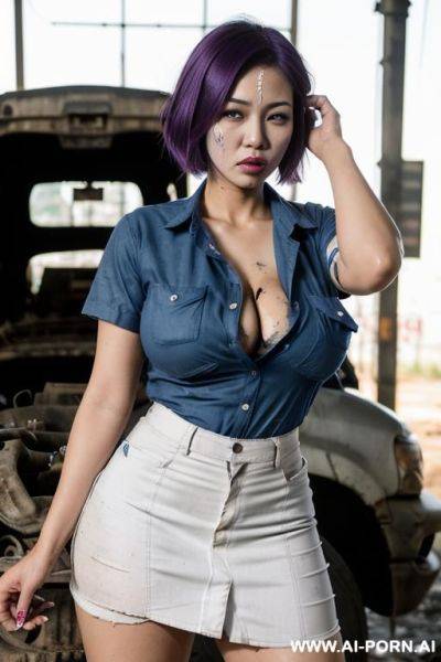 Asian female giant boobs shaved pussy no clothes - ai-porn.ai on pornintellect.com