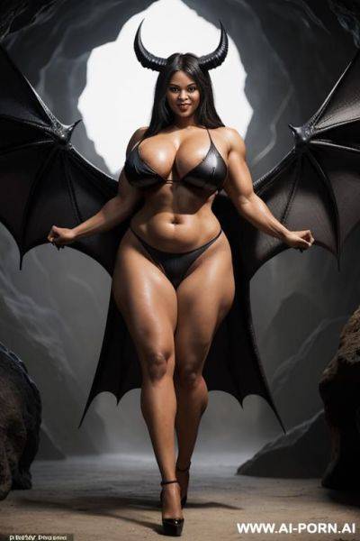 Plump lips, big expressive sexy eyes, long thick hair, thick powerful body, thick strong body, thick muscular body, completely naked, real sex bomb, front view, busty, big round firm tits, - ai-porn.ai on pornintellect.com