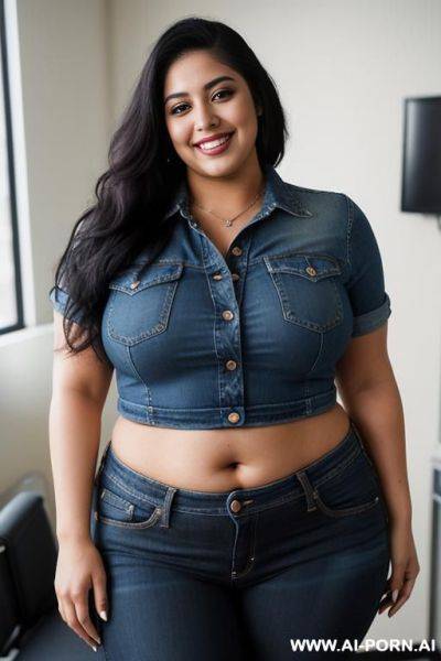 Mexican, masterpiece, supermodel, rocker, high rise jeans, extra thicc - ai-porn.ai - Mexico on pornintellect.com