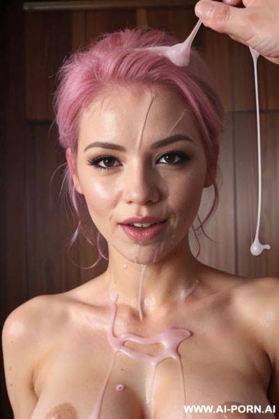 (running), (pink hair) - ai-porn.ai on pornintellect.com