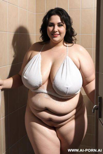 Fat woman shower - ai-porn.ai on pornintellect.com