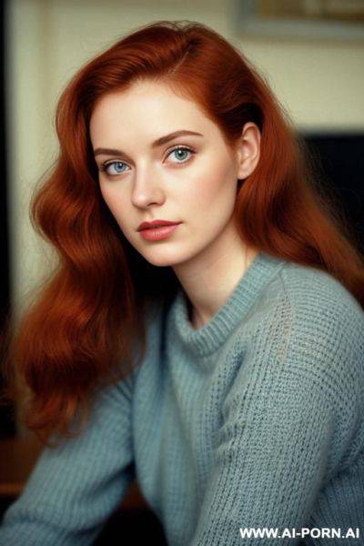 170s. 176. vintage, retro. 18 years old. cutie babe face. sweater. without makeup. natural beauty. - ai-porn.ai on pornintellect.com