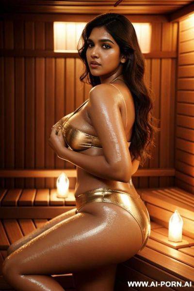 Bhumi pednekar, in a sauna - ai-porn.ai on pornintellect.com