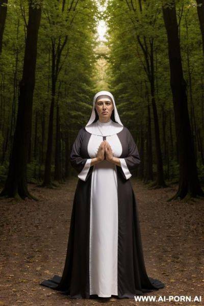 On all four pose, praying, full body view - ai-porn.ai on pornintellect.com