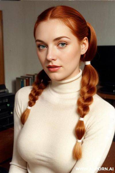 170s. 172. vintage, retro. 18 years old. cutie babe face. turtleneck sweater. without makeup. natural beauty. curvy, busty. american. - ai-porn.ai - Usa on pornintellect.com
