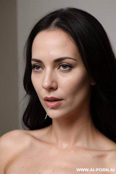 A woman with a face full of sperm who pisses on her head - ai-porn.ai on pornintellect.com