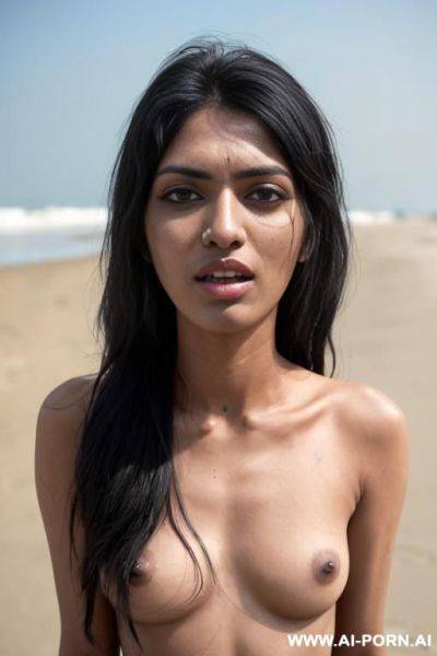 Khas-arya, (quadruple amputee), nude, limbless, बाहुनी, lanky, slender chest, armless, no legs, torso only - ai-porn.ai on pornintellect.com