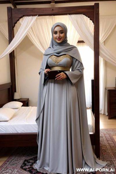 Hijab selfie bed - ai-porn.ai on pornintellect.com