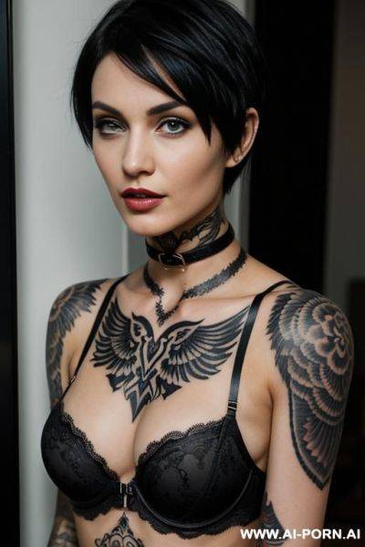 Tattoos, neck tattoo - ai-porn.ai on pornintellect.com