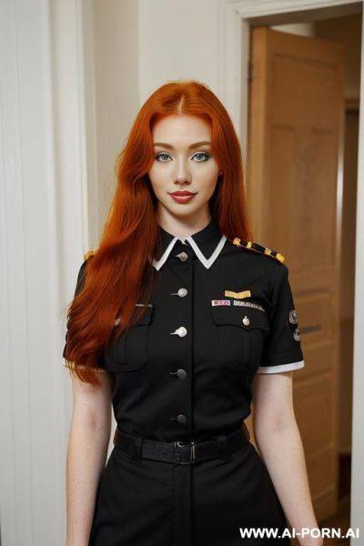 (((keep face))), (((keep body)), full body view, scout uniform, in home, fuck me eyes, - ai-porn.ai on pornintellect.com