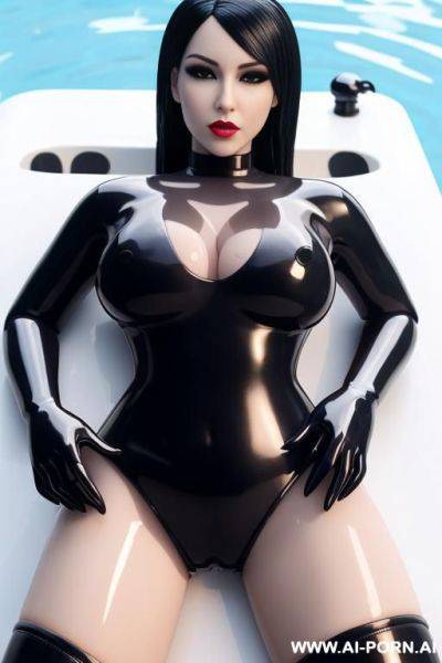 Wet latex woman, wet woman, wet bed, waterbed, rubberdoll, (wet latex), wet rubber, thight latex, wet doll, latex doll, sexdoll, wetdoll, latex sexdoll, liquid latex, liquid rubber, moldet latex, moldet rubber - ai-porn.ai on pornintellect.com