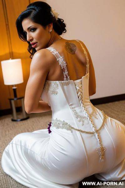 Fit puerto rican woman in a wedding dress having anal sex - ai-porn.ai - Puerto Rico on pornintellect.com