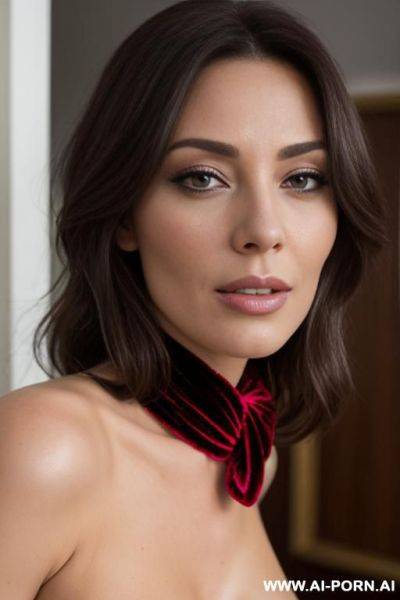 Bmonde women nude with velvet tied top show tits - ai-porn.ai on pornintellect.com