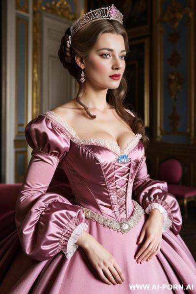 Queen in pink dress - ai-porn.ai on pornintellect.com