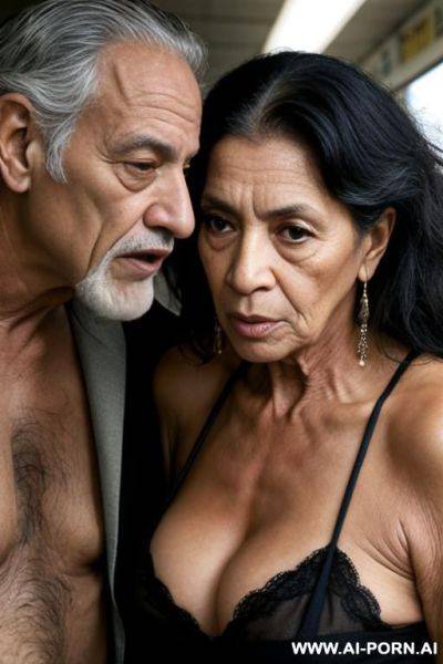 Ugly old homeless man fucking a latin woman woman - ai-porn.ai on pornintellect.com