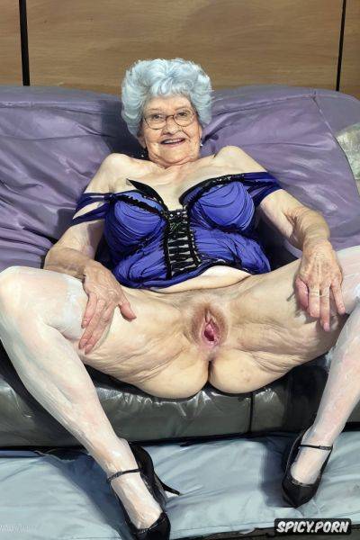 Fat granny, upskirt very realistyc nude pussy, the very old fat grandmother skirt has nude pussy under her skirt - spicy.porn on pornintellect.com