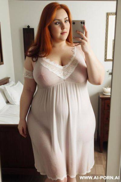 Bbw, rotund, wide, big woman, massive pear shaped body, big legs, huge belly - ai-porn.ai on pornintellect.com