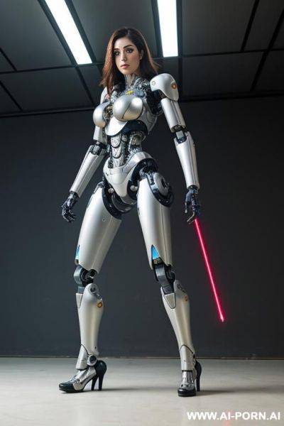 Beautiful female taur cyborg robot with beautiful legs - ai-porn.ai on pornintellect.com