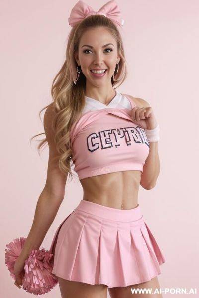 Detailed face, plump lips, smiling, sexy woman, tight tank top and tight shorts, white clothes, exposed tummy, large breasts, natural breasts, curvy hips, slender waist, fully body view. toned ass, - ai-porn.ai on pornintellect.com