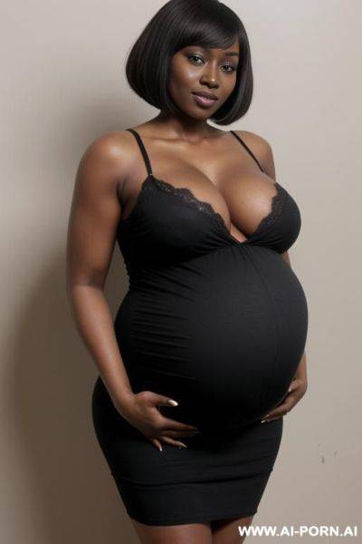 Black pregnant women, saggy tits, nude, - ai-porn.ai on pornintellect.com