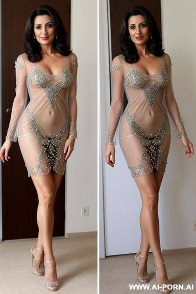 Arabian milf, transparent dress, open legs - ai-porn.ai on pornintellect.com