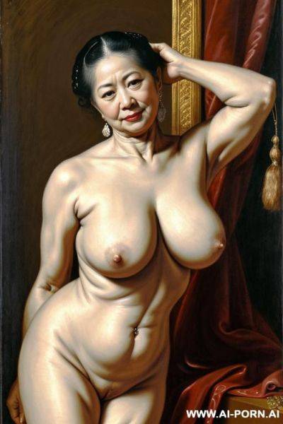 Mature, very old women, saggy tits, thai, nude, happy, ,rubens art - ai-porn.ai - Thailand on pornintellect.com