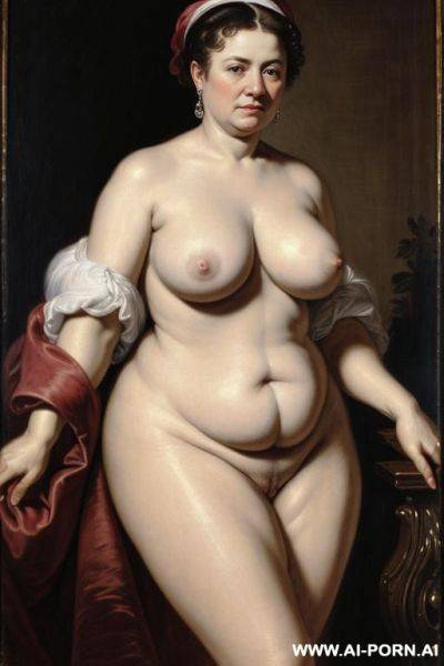 Mature, very old women, saggy tits, nude, african, chubby, rubens art - ai-porn.ai on pornintellect.com