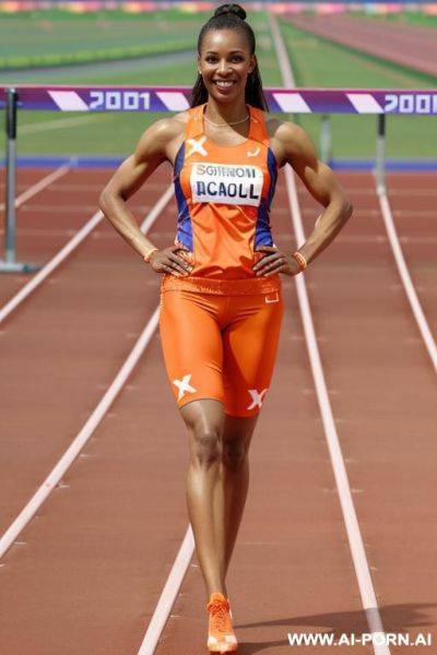 Dutch orange outfit at the olympics - ai-porn.ai - Netherlands on pornintellect.com
