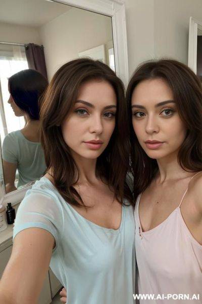 Womans selfie photo in the mirror - ai-porn.ai on pornintellect.com