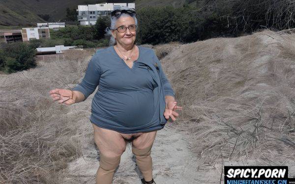 Topless, sandals, glasses, very old ssbbw, heavy pubic hair - spicy.porn - Colombia on pornintellect.com