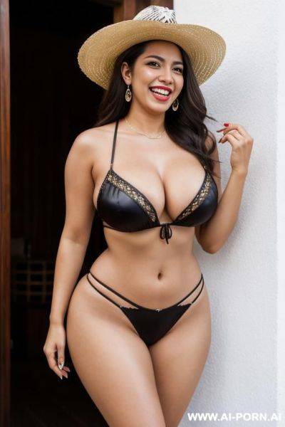 Mexican, woman outfit, supermodel, wide hips - ai-porn.ai - Mexico on pornintellect.com