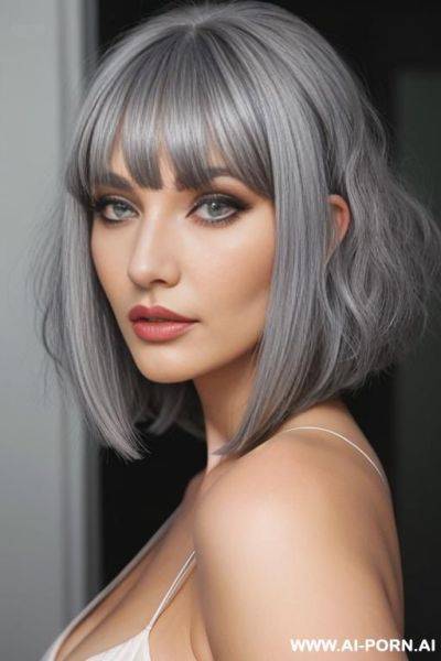 Bright big grey eyes, grey hair, 1 - ai-porn.ai on pornintellect.com