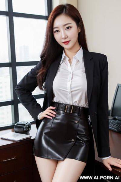 (open crotch skirt) (expose her ass) - ai-porn.ai on pornintellect.com